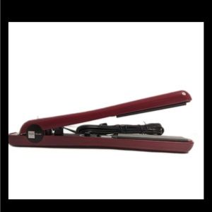 Style House 1" Professional Hair Styling Iron Ceramic Adj Heat Dual Volt, Red.